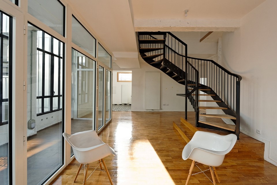 Atelier d’Architecture Laurent Niget, Social housing, view of the interiors, Rue du Faubourg Poissonnière, Paris, 2018