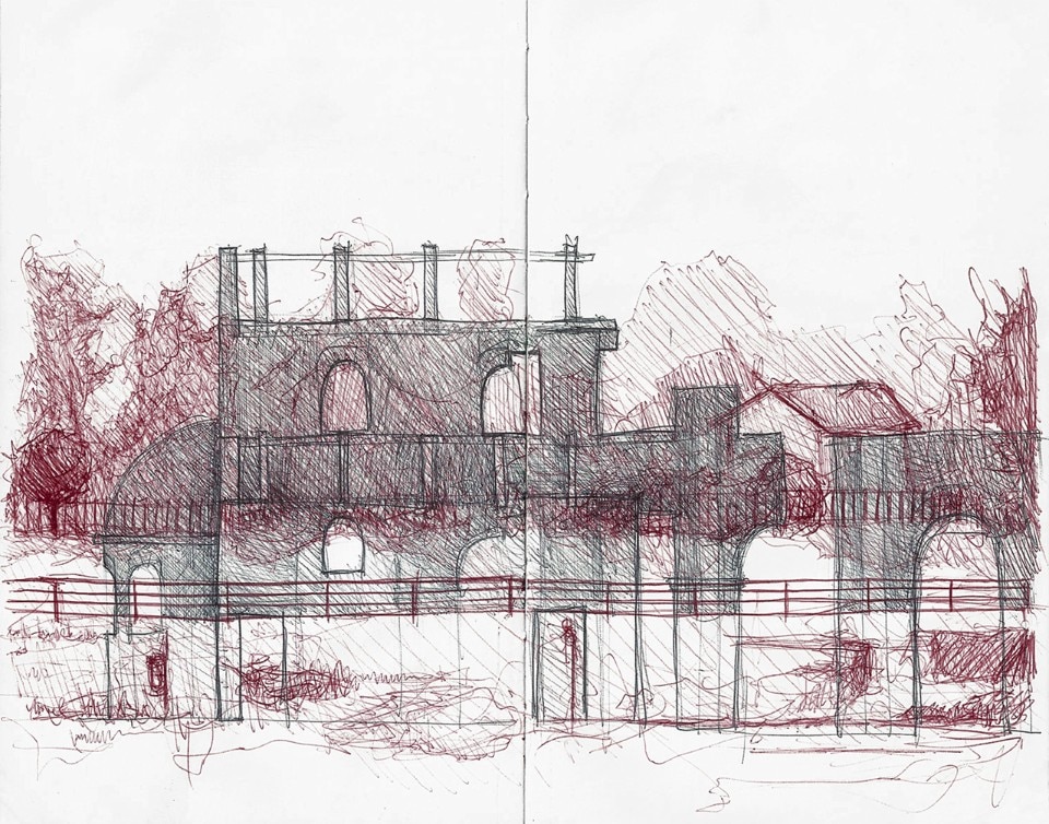 Sketch: Basilica di Siponto, Manfredonia (FG), Italy, 2016. Sketch: Basilica di Siponto, Manfredonia (FG), Italy, 2016.