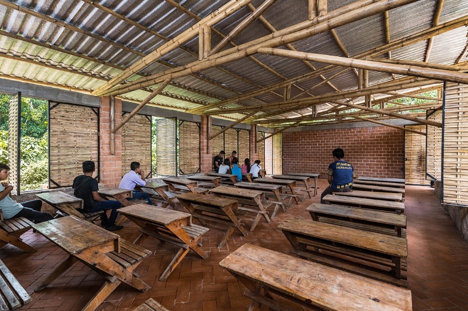 Comunal: Taller de Arquitectura, Productive Rural School, Tepetzintan, Mexico, 2018