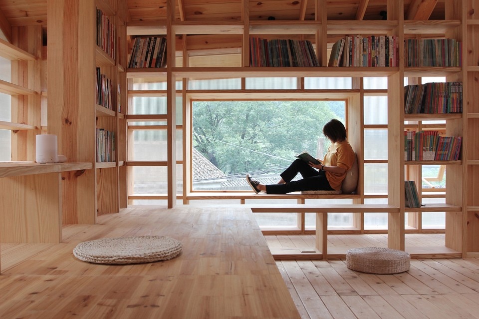 Shulin Architectural Design, book house, Liangjiashan, China, 2018