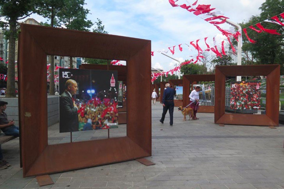 A propaganda photographic exhibition commemorating the 15 July 2016 failed coup attempt