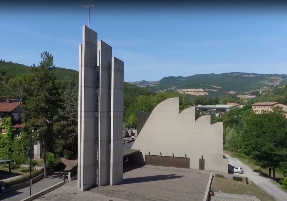 Alvar Aalto, church of Santa Maria Assunta in Riola, 1978.