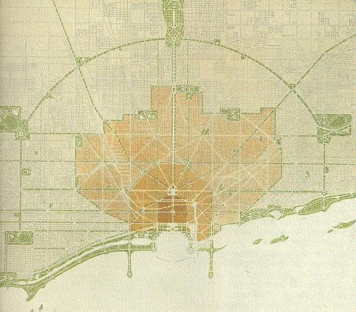 Disegno dal “Piano di Chicago del 1909”