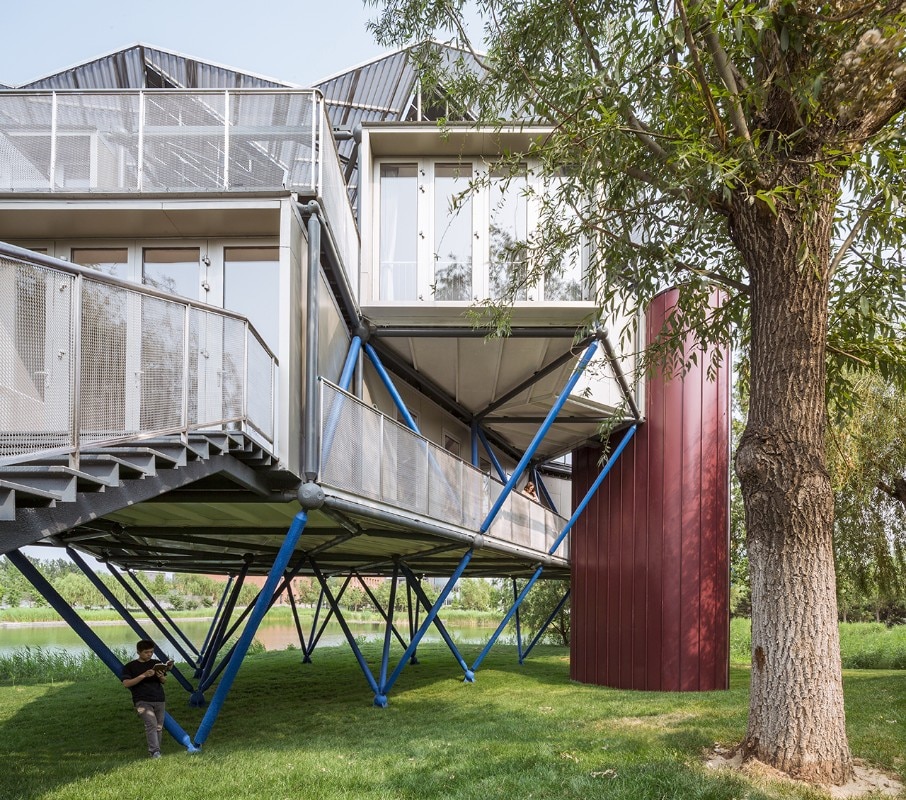 People’s Architecture Office, Lakeside Plugin Tower, Xiong’an, 2018