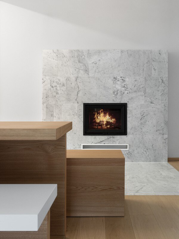 Fireplace. Enrico Scaramellini Architect, Ls House, Madesimo, 2018