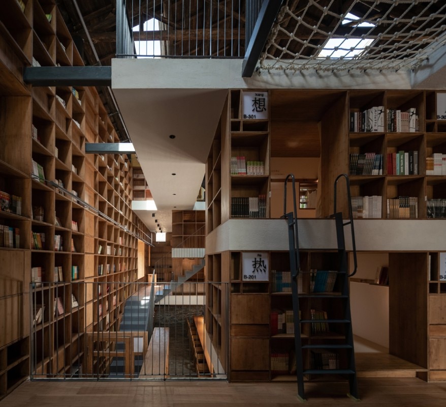 Atelier tao+c, Capsule Hotel and Bookstore in Village Qinglongwu, China, 2019. Photo Su Shengliang 