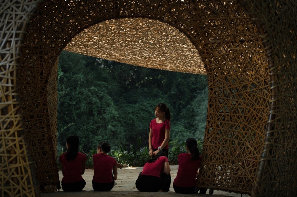 "llLab.",  Bamboo Bamboo, Canopy and Pavilions, Impression Sanjie Liu, Yangshuo, Guilin, China, 2020