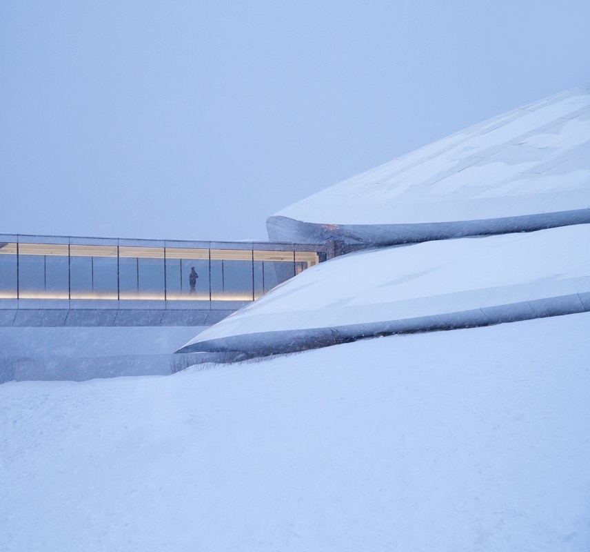 MAD Architects, Centro congressi, Yabuli, Cina, 2020. Foto © Agovision