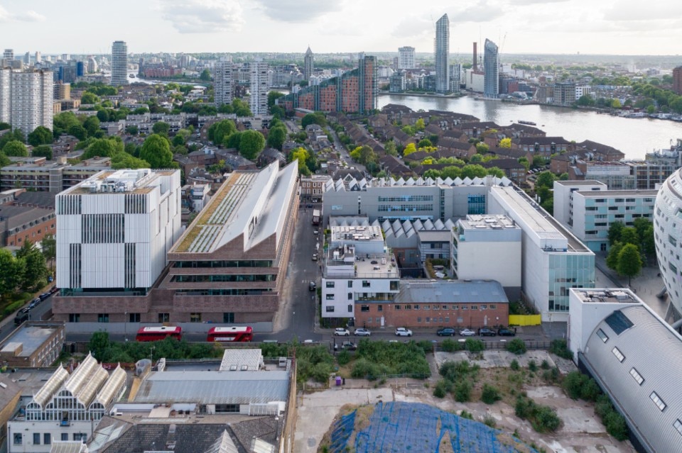 The Royal College of Art’s new £135m design and innovation campus, designed by Herzog & de Meuron. Photo © Iwan Baan
