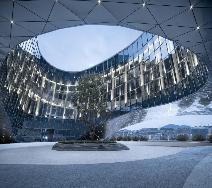 The Architectural Design & Research Institute of Zhejiang University Co., Ltd. (UAD), Museo di Shunchang, Contea di Shunchang, Nanping, Provincia di Fujian, Cina 2021. Foto Zhao Qiang