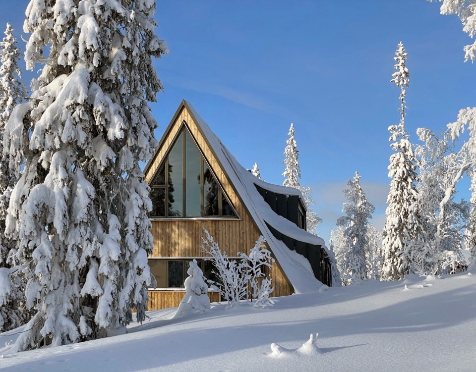 Måns Tham Arkitektkontor, Frame ski lodge, Edsåsdalen, Sweden 2021. Photo Anders Smedberg
