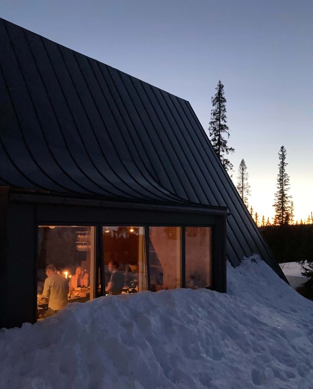 Måns Tham Arkitektkontor, Frame ski lodge, Edsåsdalen, Sweden 2021. Photo Måns Tham