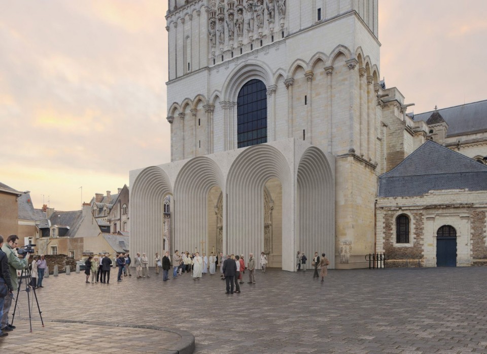 domus - kengo kuma cathedrale angers