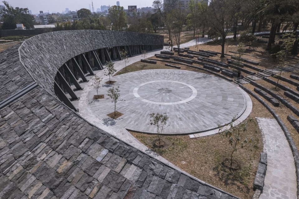 ERRE Q ERRE arquitectura y urbanismo, Centro de Cultura Ambiental,  Bosque de Chapultepec, Città del Messico, Messico 2023. Foto Marcos Betanzos