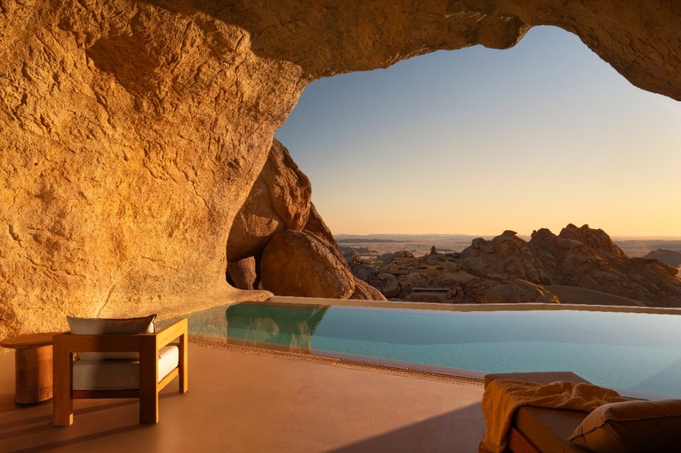 Desert Rock is a resort carved into a Saudi mountain - Domus
