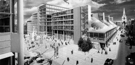 Il primo progetto di Foster con i due edifici su Bishops Square 