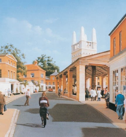 Poundbury, Middle Farm Market Square, 1990




