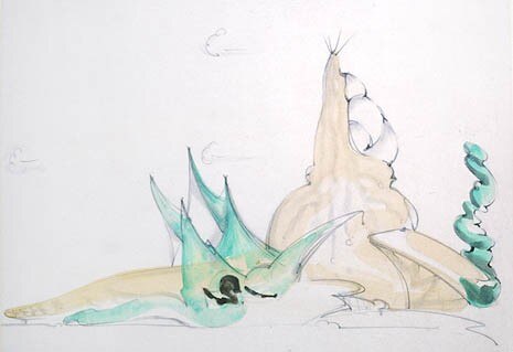 Hermann Finsterlin, <i>Atlantis</i>, 1924. Collection Cremer at Hamburger Kunsthalle
