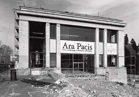 Il museo dell’Ara Pacis in costruzione

