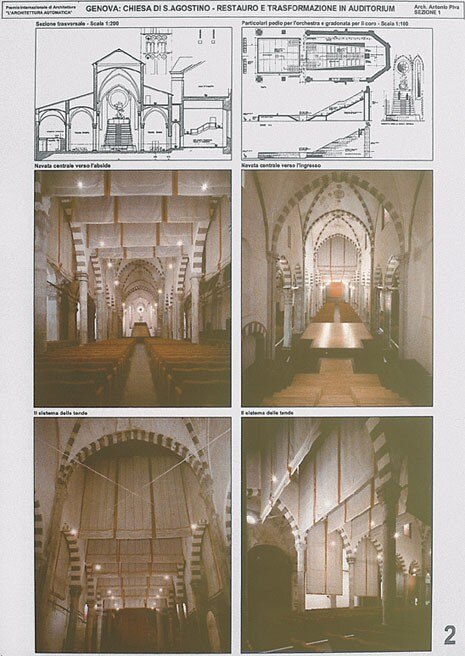Il progetto di Antonio Piva per la chiesa di S. Agostino a Genova