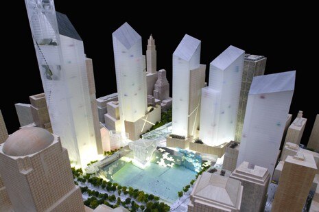 Modello di concorso per il sito del World Trade Center, New York. © Copyright Jewish Museum Berlin. Foto Jens Ziehe, Berlin

