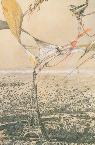 Disegno a matita di Aerial Paris (1989)