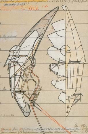Disegno a matita di Aerial Paris (1989)