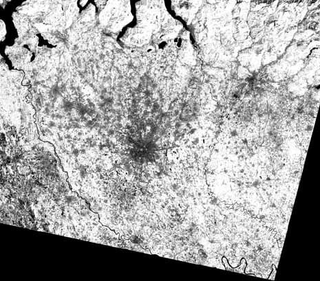 Immagine da satellite 2001 (fonte Global Land Cover Facility)