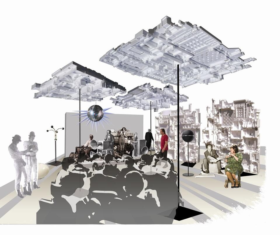 Il secondo premio (€ 1500) è stato assegnato a Robert Schwarz eMark Neuner di Divany (Vienna) per il loro “Raumadapter” (Space Adapter)