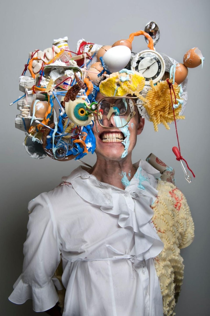 John Bock, FischGrätenMelkStand, 2010. Photo Jan Windszus 
© 2010 John Bock.  
Courtesy of Klosterfelde, Berlin; Anton Kern, New York