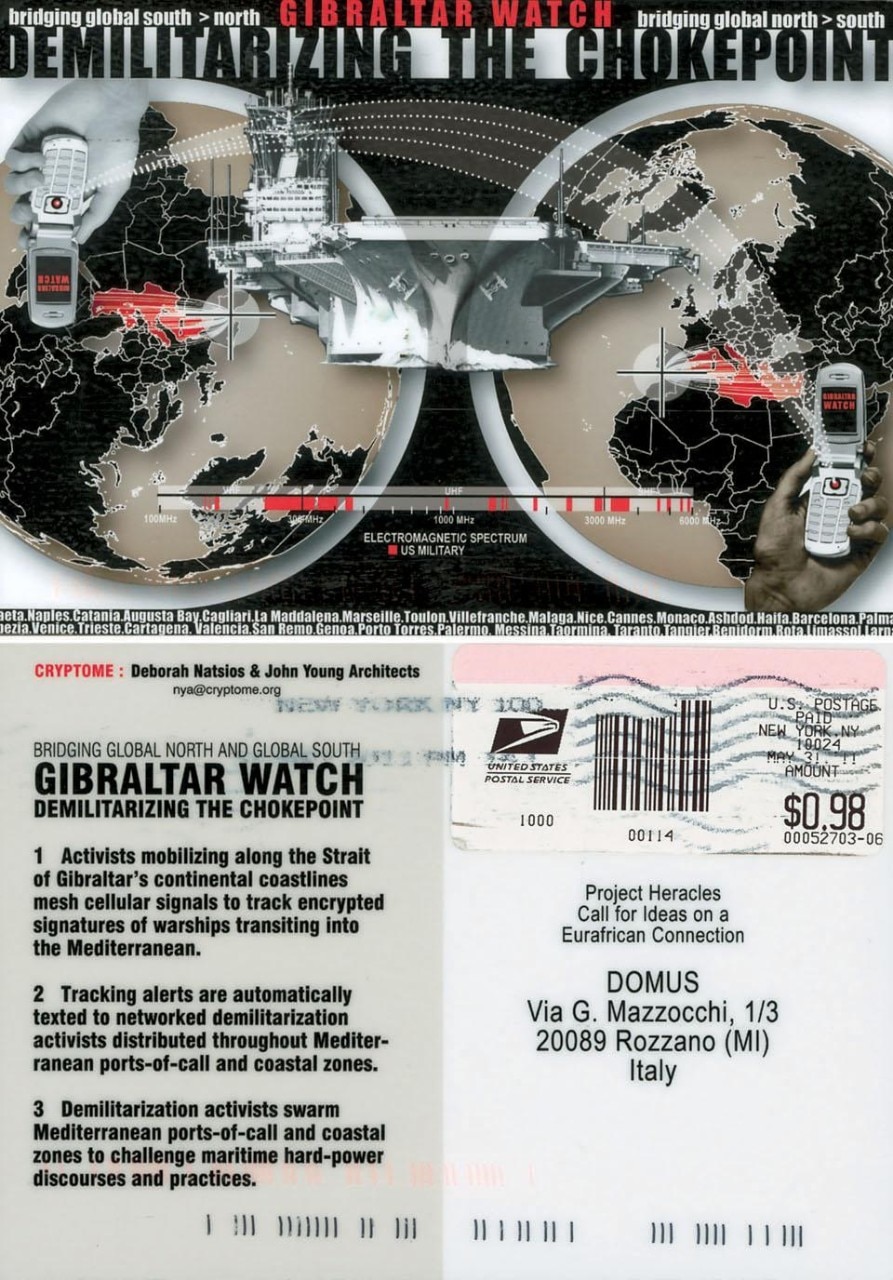 Gibraltar Watch. Demilitarizing the checkpoint, progetto di Cryptome (Deborah Natsios & John Young Architects), New York.