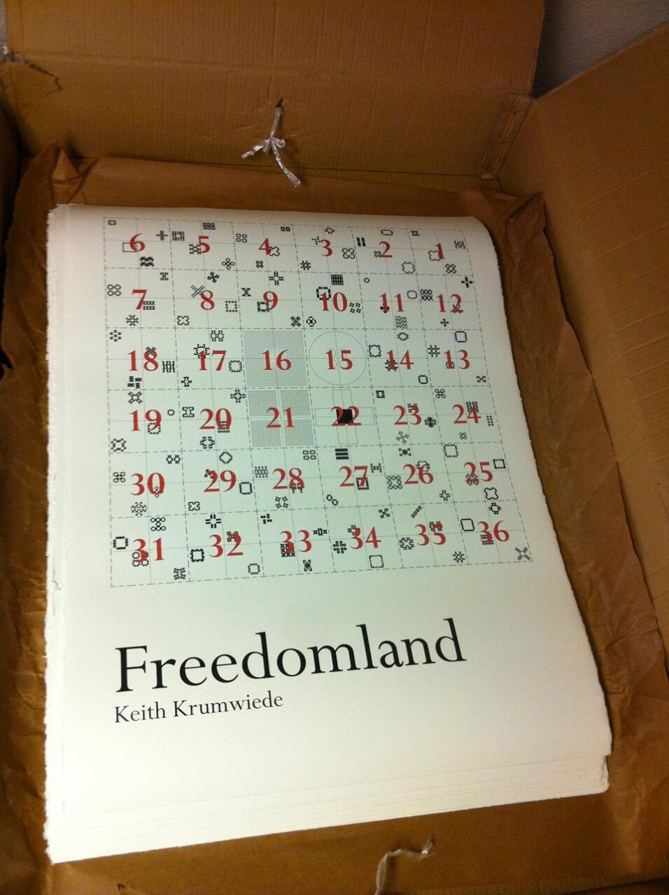 Keith Krumwiede, <i>Freedomland</i>, poster della mostra