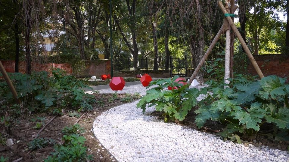 Microgiardini a Sesto San Giovanni: ‘Atmosfere sonore’ di Sara Angelini, Andrea Debosio, Davide Gamba designer, Paride Piccinini. Photo Davide Gamba