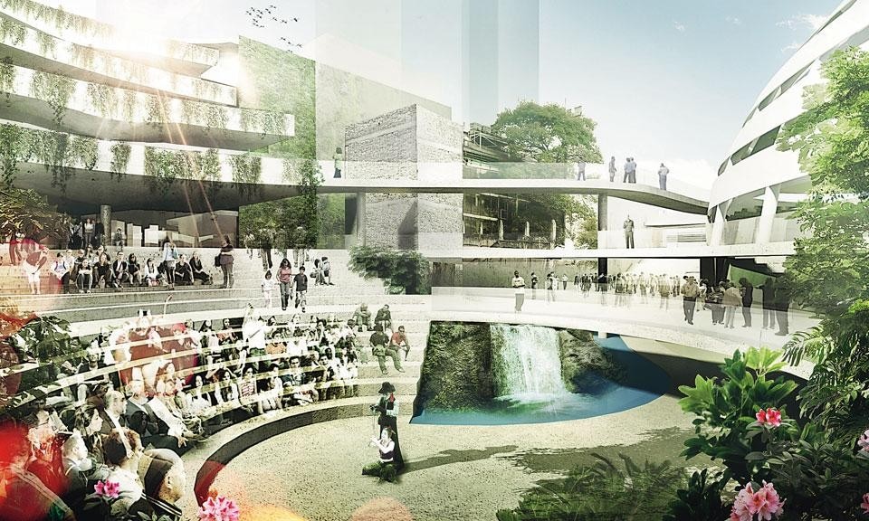 Nel 2005, lo studio JBMC ha presentato il progetto chiamato Anhangabaú da Feliz Cidade come estensione del Teatro Oficina. Responsabili del progetto: João Batista Martinez Corrêa e Beatriz Pimenta Corrêa. Collaboratore: Alessio Dionisi. www.jbmc.com.br