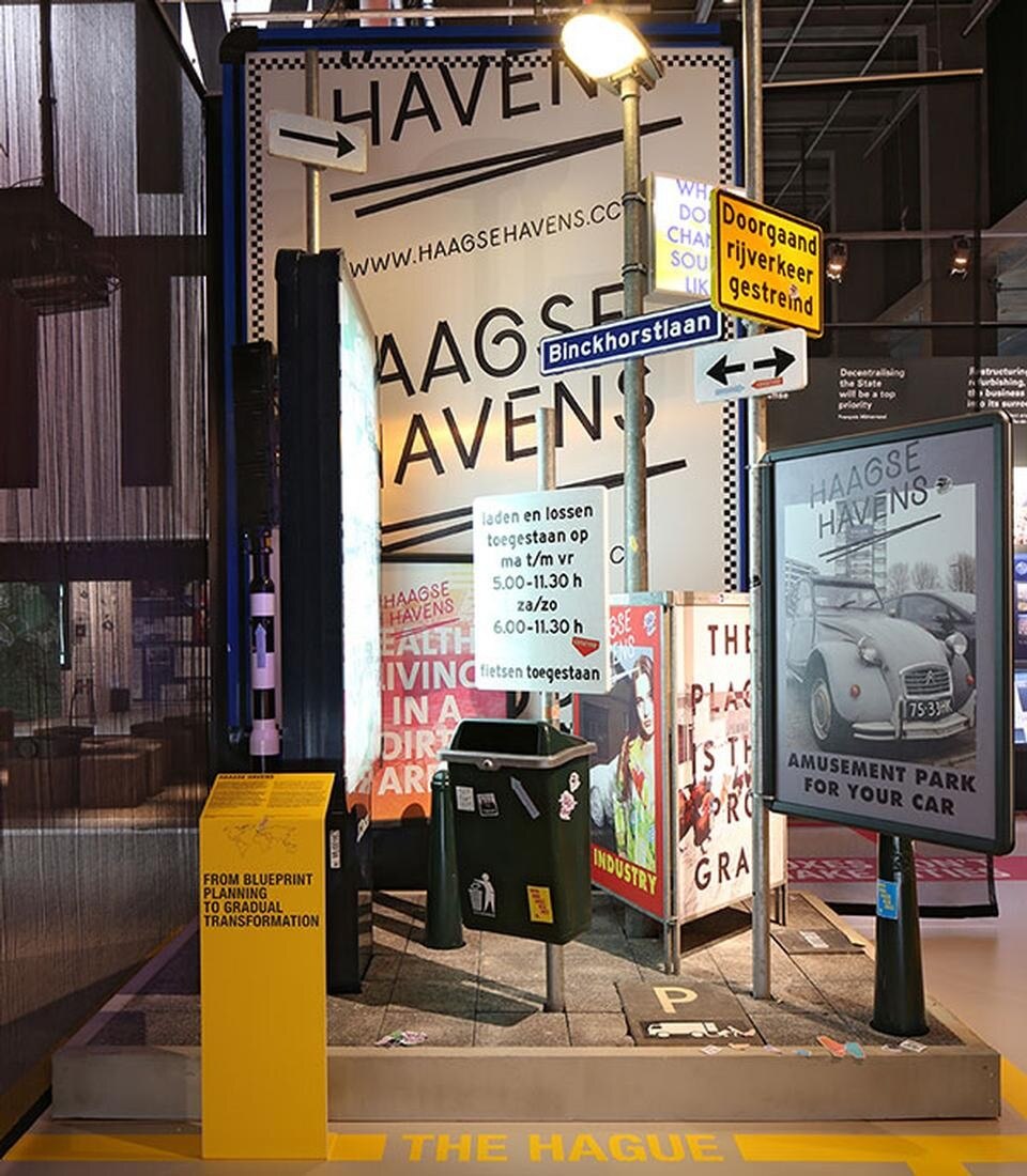 <em>Making city</em> negli spazi del NAI, vista dell'allestimento