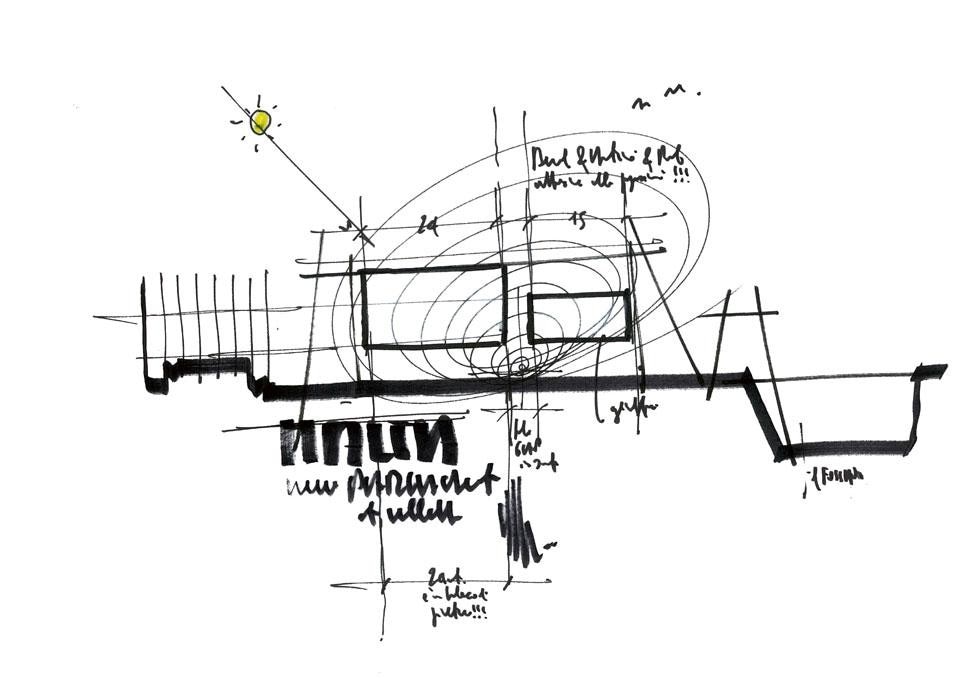Renzo Piano Building Workshop, <em>Valletta City Gate</em>, schizzo di progetto
