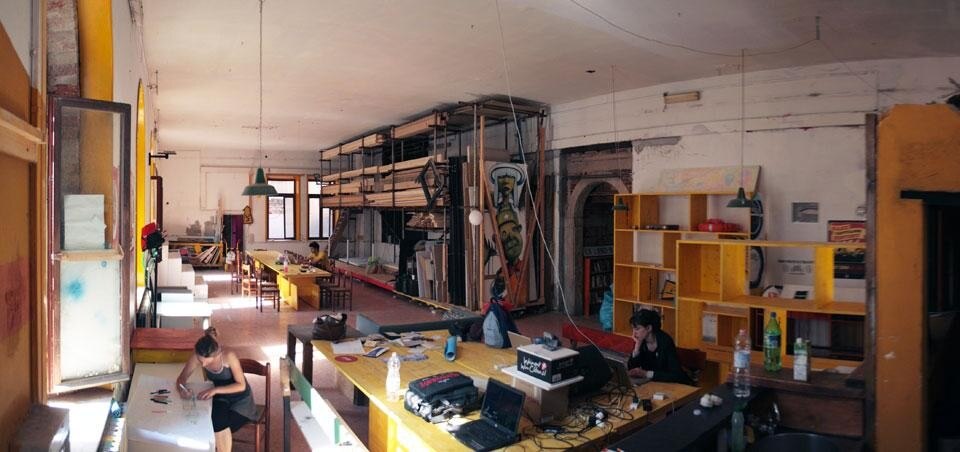 Il workshop di EXYZT al Centro Morion di Venezia, 2009