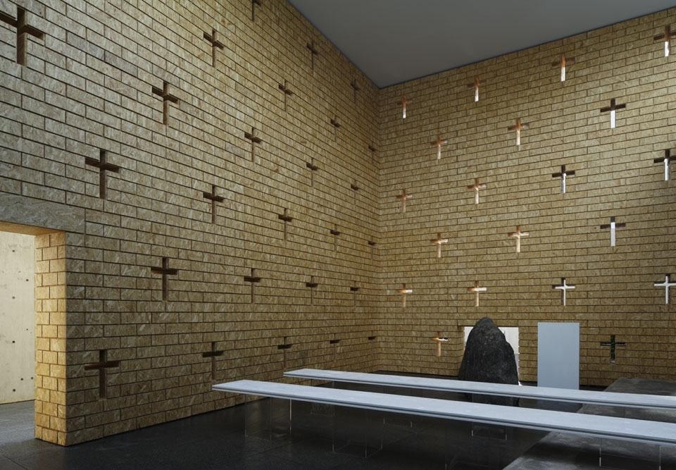 Vista della mostra "Tomorrow: The Challenge of Architecture" alla TOTO Gallery MA. Photo © Nacása & Partners Inc.