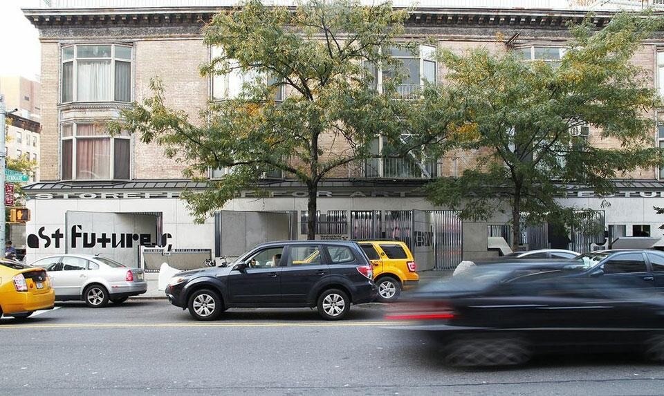 "Past Futures, Present, Futures" vista della mostra a Storefront for Art and Architecture, New York. Photo Cameron Blaylock