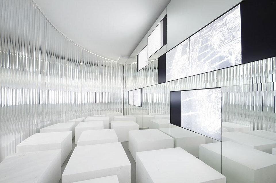 "Past Futures, Present, Futures" vista della mostra a Storefront for Art and Architecture, New York. Photo Cameron Blaylock