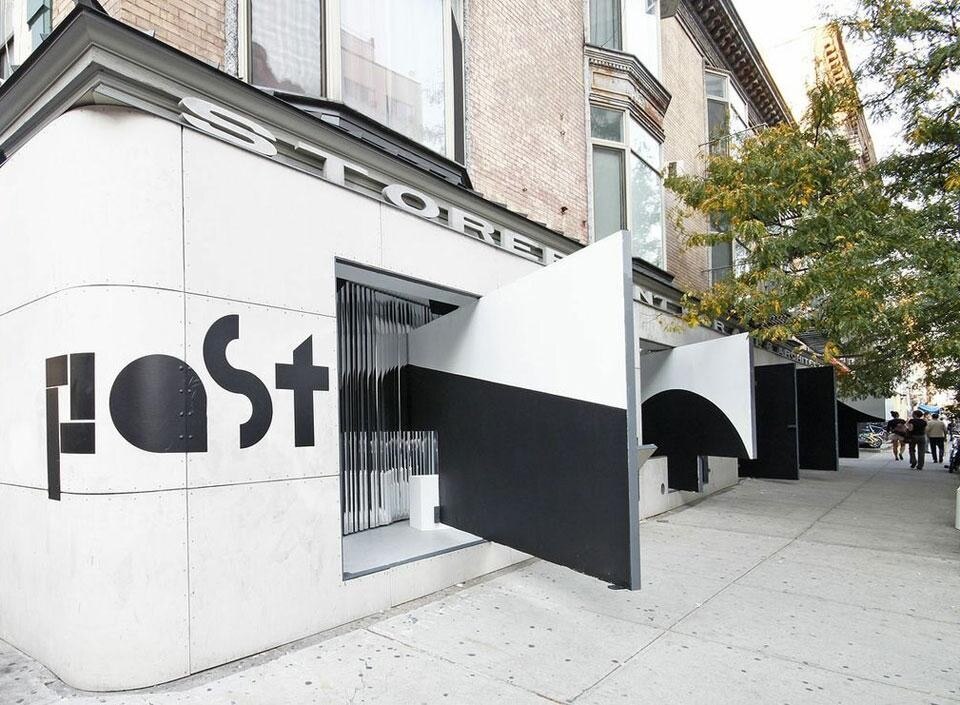 "Past Futures, Present, Futures" vista della mostra a Storefront for Art and Architecture, New York. Photo Cameron Blaylock