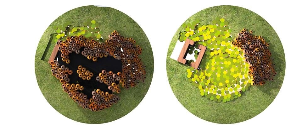 PedroyJuana: progetto vincitore del Padiglione Archivo, da realizzare nel giardino della galleria Archivo Diseño y Arquitectura