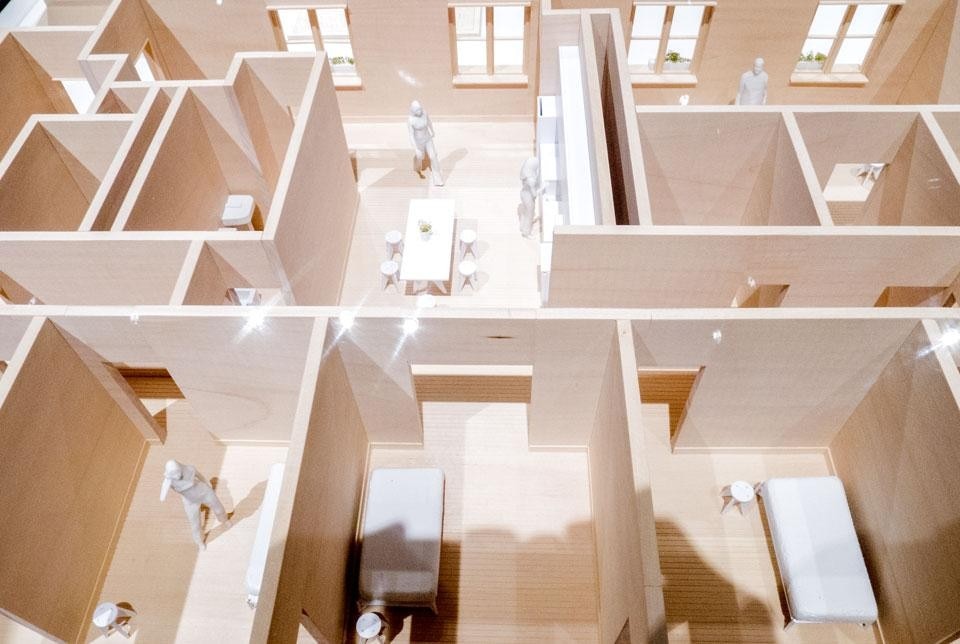 Modello del progetto <i>The City as a Living Room</i> di Jonathan Kirschenfeld