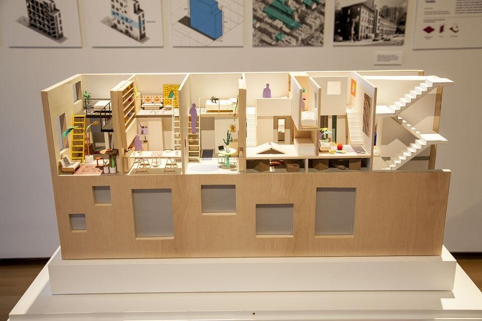 Modello del progetto <i>The City as a Living Room</i> di Jonathan Kirschenfeld