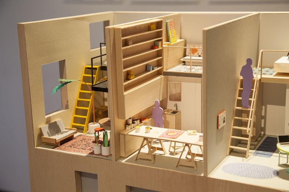 Modello del progetto <i>The City as a Living Room</i> di Jonathan Kirschenfeld