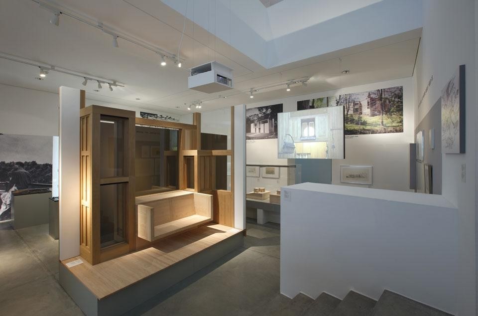 Installazione della mostra "Louis Kahn, il potere dell'architettura" al Vitra Design Museum