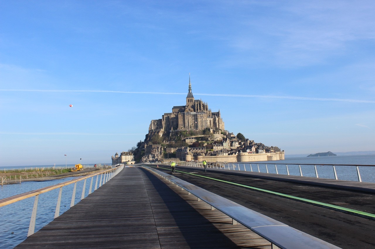 Dietmar Feichtinger Architects: Jetty Mont Saint Michel, photo Mathias Neveling