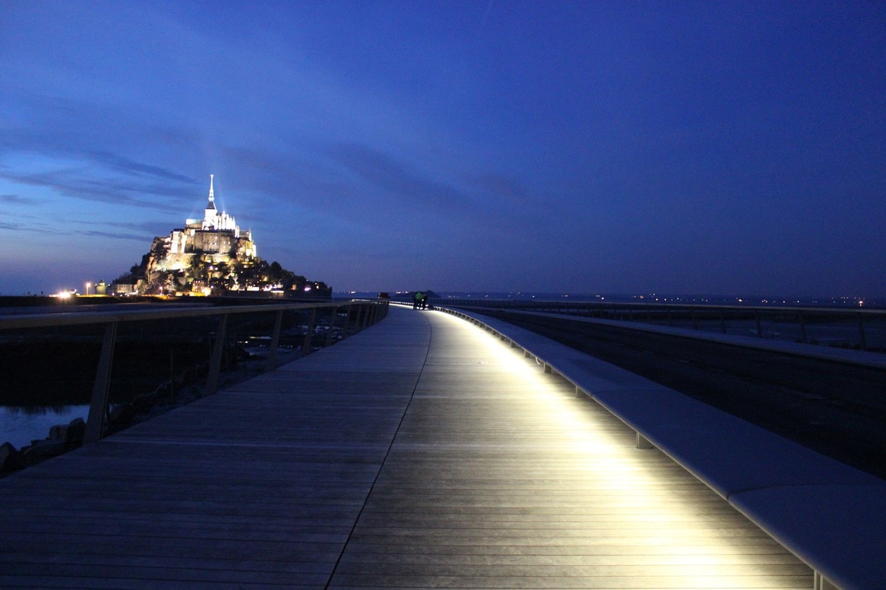 Dietmar Feichtinger Architects: Jetty Mont Saint Michel, photo Mathias Neveling