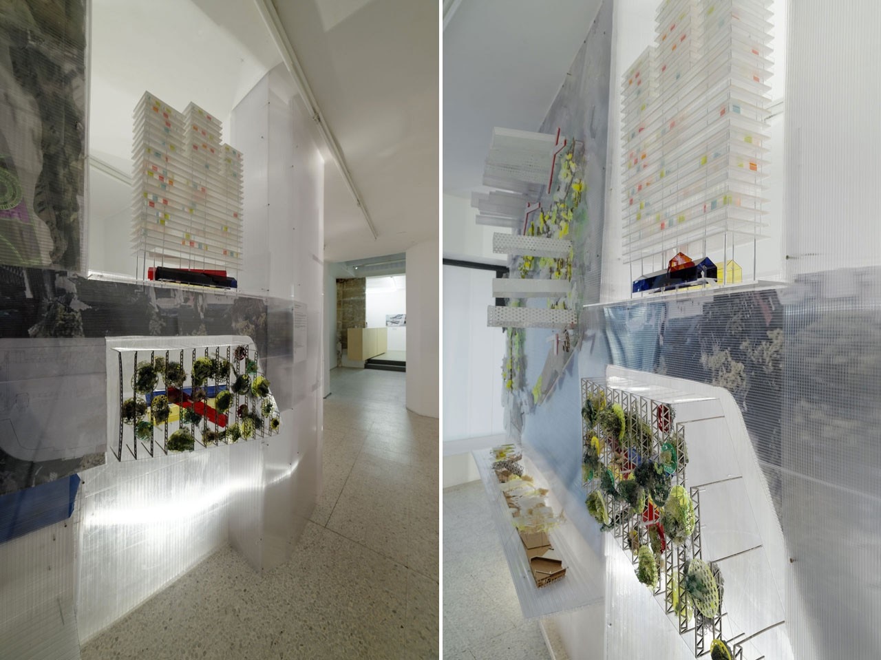 “À la Maison comme à la ville: Quatre projets intempestifs”, vista della mostra, Semiose galerie, Paris, 2014