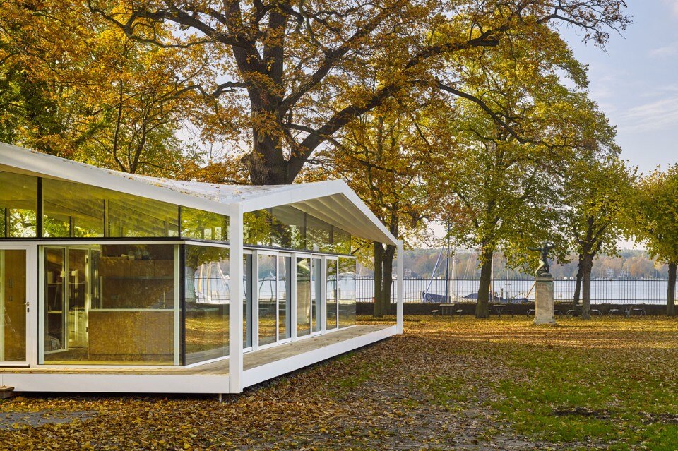 Barkow Leibinger, Fellows Pavilion, American Adacemy, Berlin. Photo ©  Stefan Müller